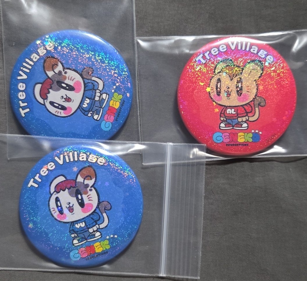 JIL 缶バッジ 交換】ジェ猫 GENERATIONS GENE ジェネ 缶バッジ ▽譲 中務(2個) 白濱