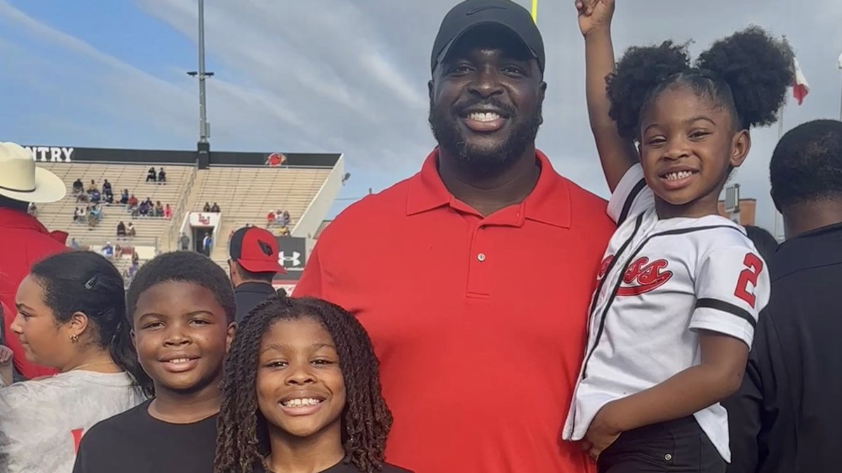 CoachJosephFB's tweet photo. Action packed day! I was blessed to bring my family to our @LamarFootball 10yr reunion and got to see this guy @ladamion_ ball out! I canโt complain. #TeamJoseph https://t.co/5A0oeAXaPG