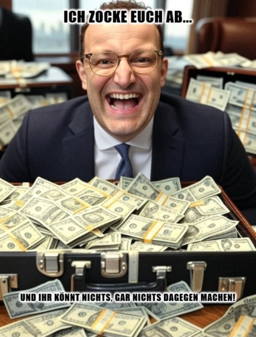 moderkopf16756's tweet image. Nicht vergessen:
#Spahnrauswurf
#Spahnuntersuchungsaussschuss
#SpahnVorGericht
#Warkenrücktritt
#Reicherücktritt
#Dobrindtrücktritt
#Klöcknerrücktritt
#Linnemannrücktritt
#Ludwigrauswurf
#Söderrücktritt
#Weimerrücktritt

#MerzKannNichtKanzler
#Merzkannesnicht
#Korruptionsunion