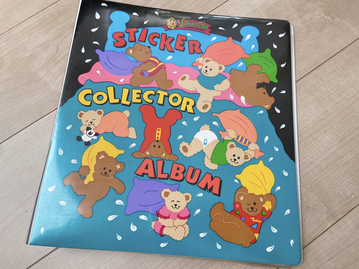 実家に眠っていた20年前に集めていたサンディライオンのシールたち。今