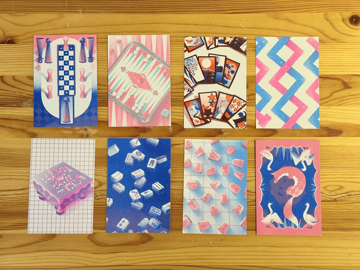 ボードゲームのリソグラフポストカード
 #コミティア154