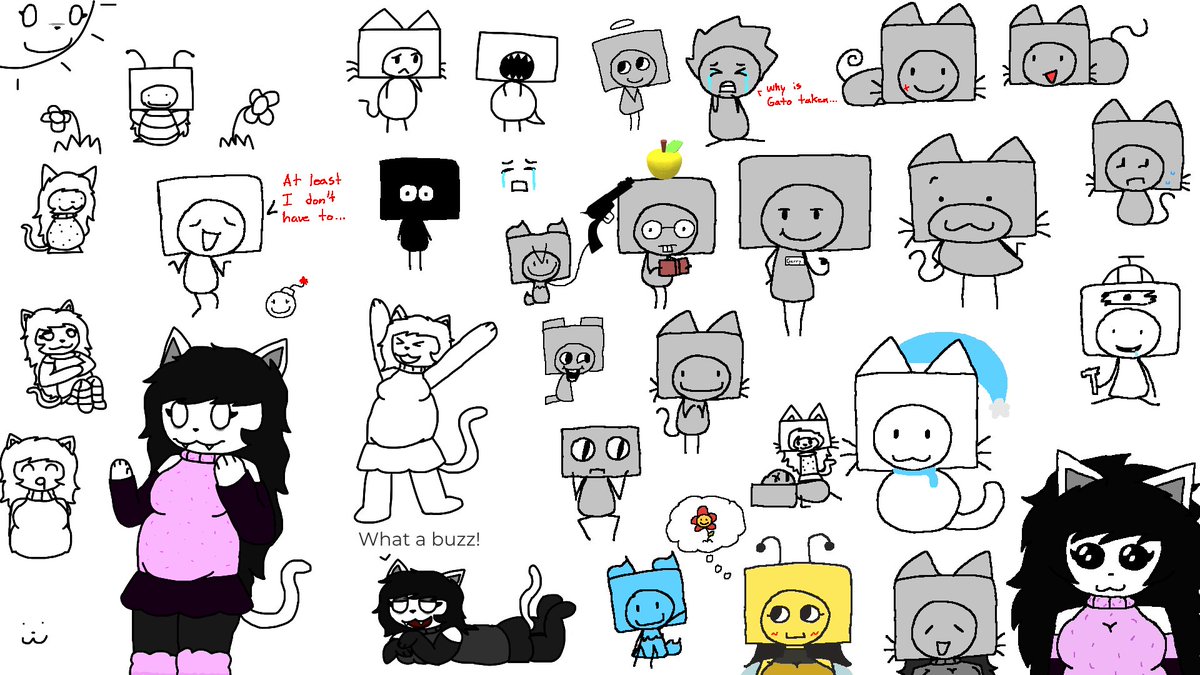 Random Doodles #9 with <a href="/16kRoberto/">16kRoberto</a>!!! 'w'