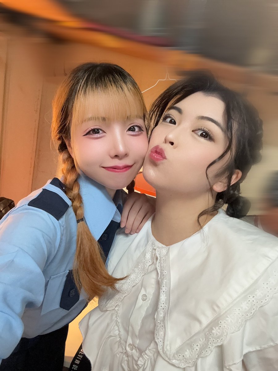 #0号2025 
鏡前お隣㌠。

📸千代子役さっちゃん！
📸幸田役はなほちゃん！

まもなく14:00~
4日目頑張るぞー💪🏻