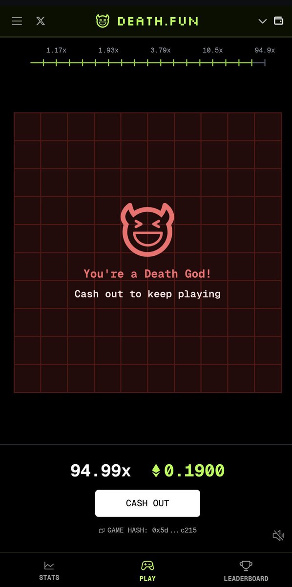 Oh hells yea! Second time! <a href="/DeathFunGame/">Death.Fun</a>