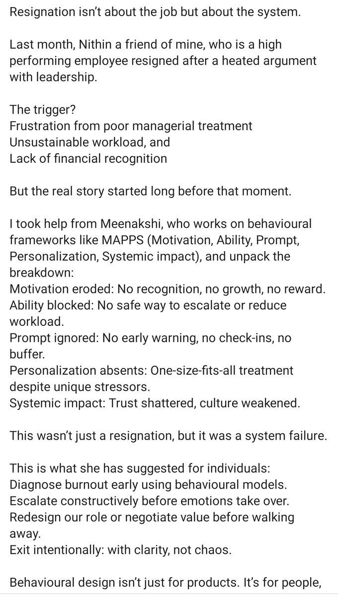 researchanand's tweet image. Use this method, analyse where you stand, what areas are not addressed and work with the immediate supervisor to get clarity. Then take a decision on staying or moving out of the organisation.

#analysiswithanand