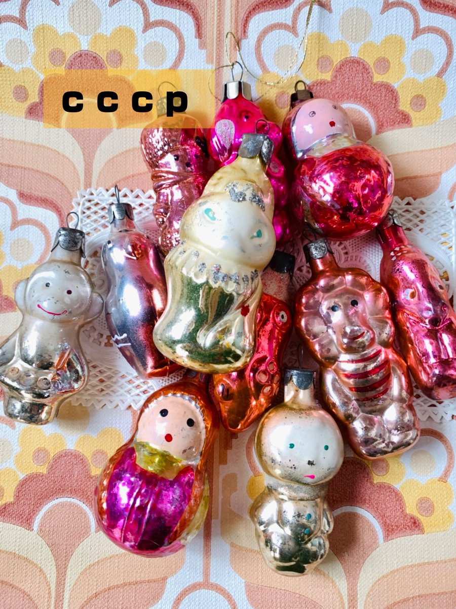 大好きなソビエト時代のオーナメント。 今年は小つぶちゃんたちが