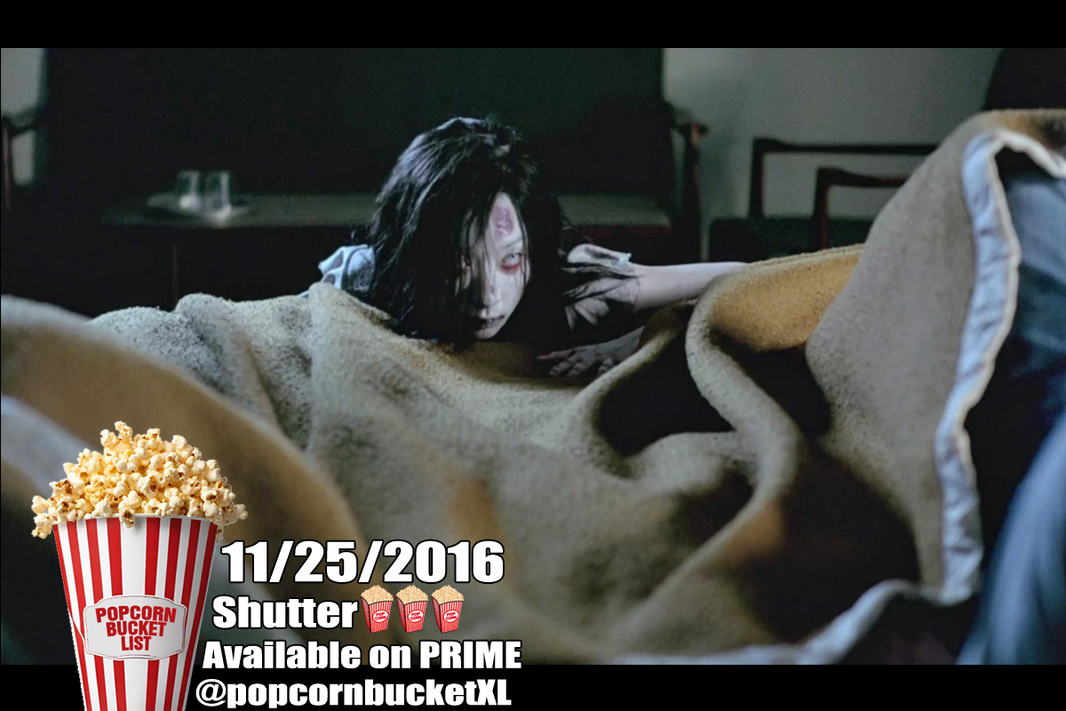 popcornbucketXL's tweet image. SHUTTER joined the Popcorn Bucket List on 11/25/2016.
A photographer and his girlfriend flee a pedestrian hit and run, and soon ghostly images begin to invade his pics. 
Secrets are revealed and lessons about running away from one&apos;s past are learned.