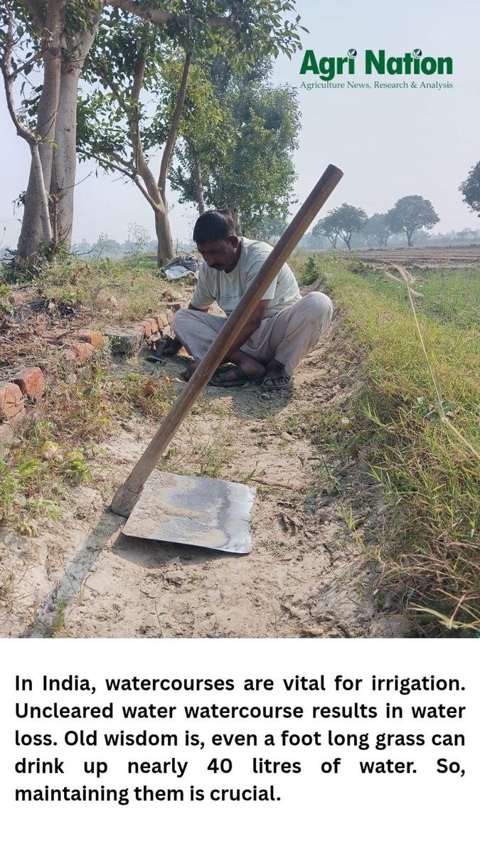 agrinationindia's tweet image. In India, watercourses are vital for #irrigation.
