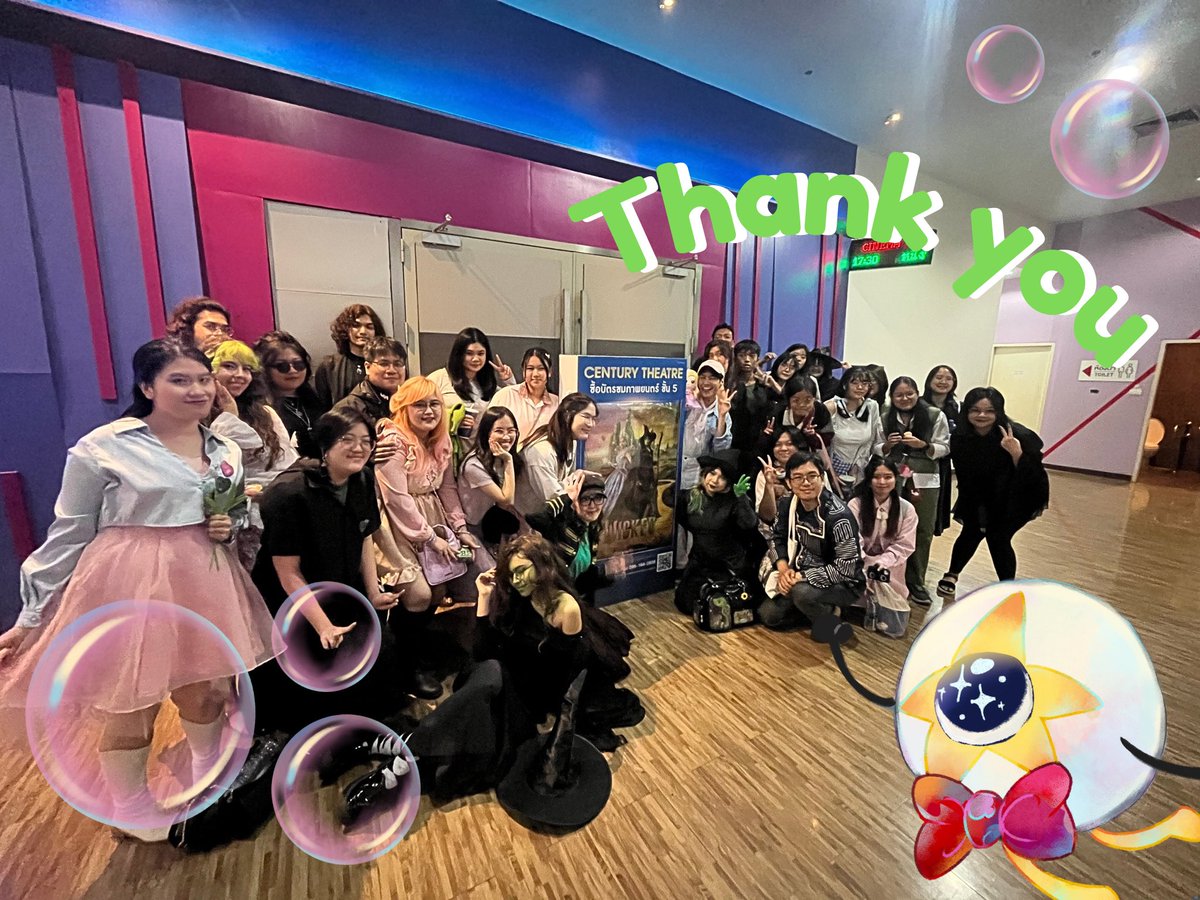 CurtainCall_TH's tweet image. น้องดุจดาวขอขอบคุณเพื่อนๆ theater kids ทุกคนที่มาร่วมกิจกรรม Wicked For Good ของเรานะคะ เสียงเชียร์กระหึ่มโรงมากๆเลย💚🩷 
ไว้พบกันใหม่หากมีกิจกรรมอื่นๆในอนาคตนะคะ🫧

#CurtainCall_TH #CurtainCallTHSpecial