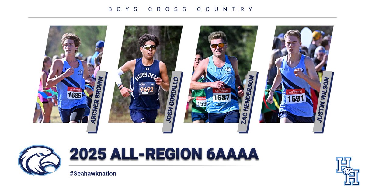 hhihsathletics's tweet image. 🏃‍♂️ Huge congrats to Archer Brown, Josh Gordillo, Zac Henderson, and Justin Wilson on being named to the 2025 All-Region 6AAAA team!  #SeahawkNation