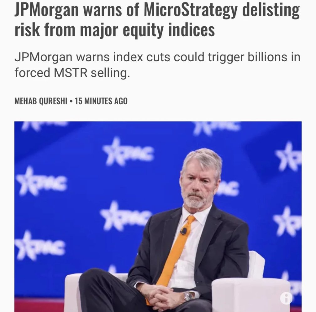 Shocking news about MSCI and JPMorgan is finally explaining what happened  on 10th October On Oct 10, MSCI announced a new rule they are considering:  If a company holds 50% or more