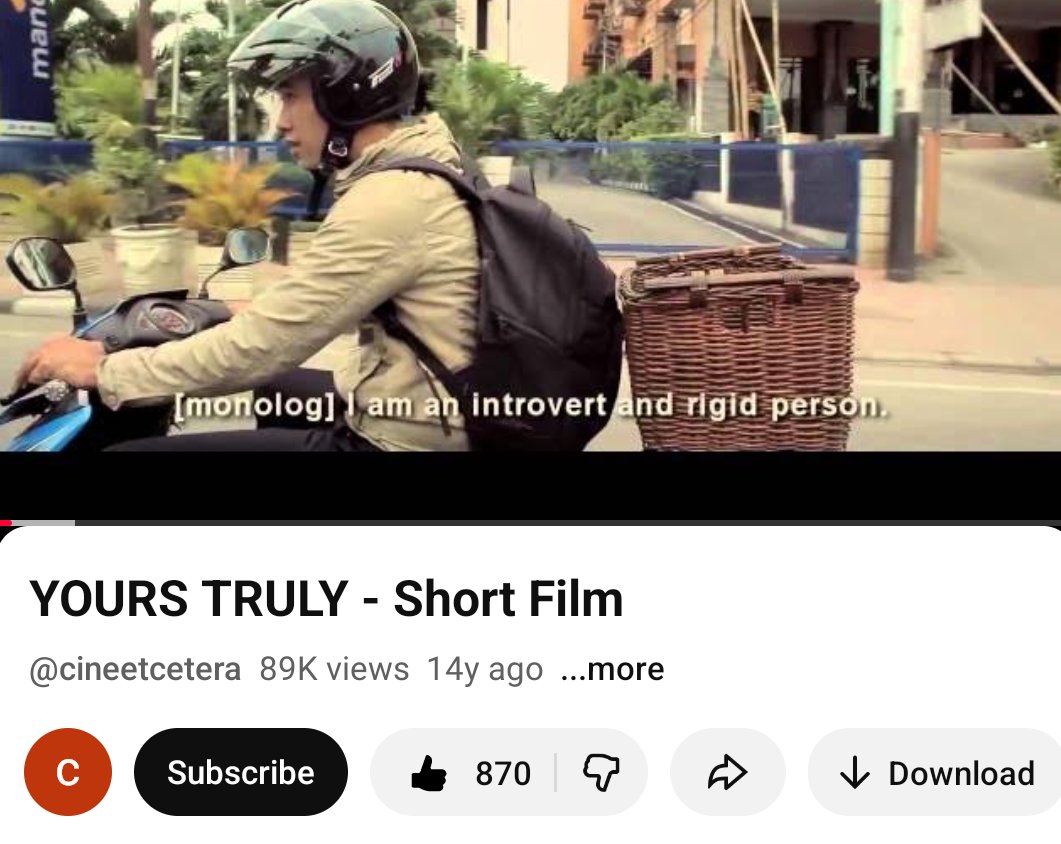 HabisNontonFilm's tweet image. Semoga segera mendapatkan kejelasan perkara ini.

Seperti di thread-nya, kita sebagai penonton bisa nonton filmnya untuk menilai sendiri 👇🏻

YOURS TRULY - Elvira Kusno &amp;amp; Ian Salim
youtu.be/ls24Ja3C2_w?si…

SEBELAH - Reza Rahadian
youtu.be/4wPxMmLk4Ag?si…