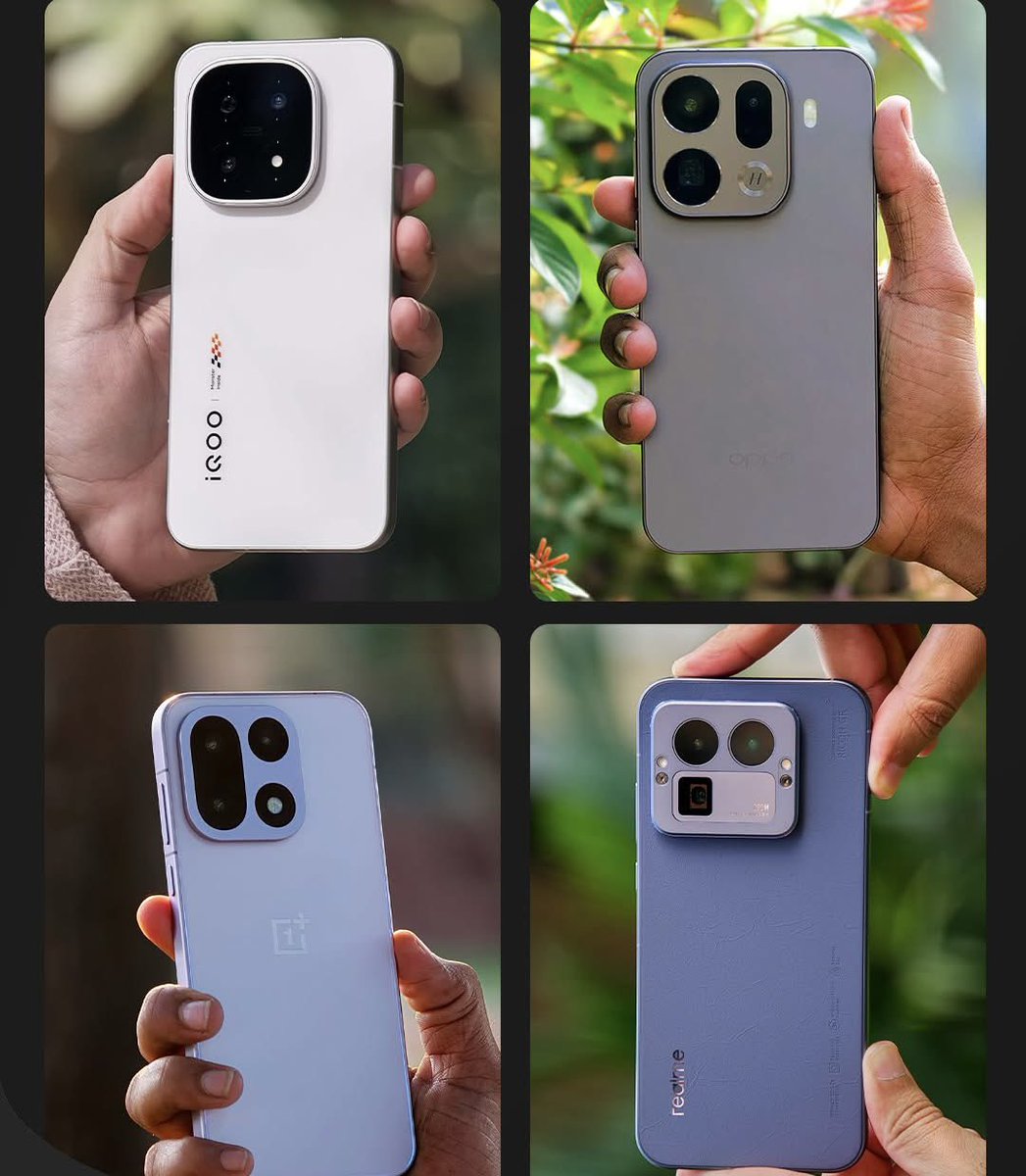 saurabhpal44's tweet image. Flagship War Begins: realme GT 8 Pro vs OnePlus 15 vs OPPO Find X9 Pro vs iQOO 15 — Who Takes the Crown?
#realmeGT8Pro #OnePlus15 #oppofindx9pro #iQOO15