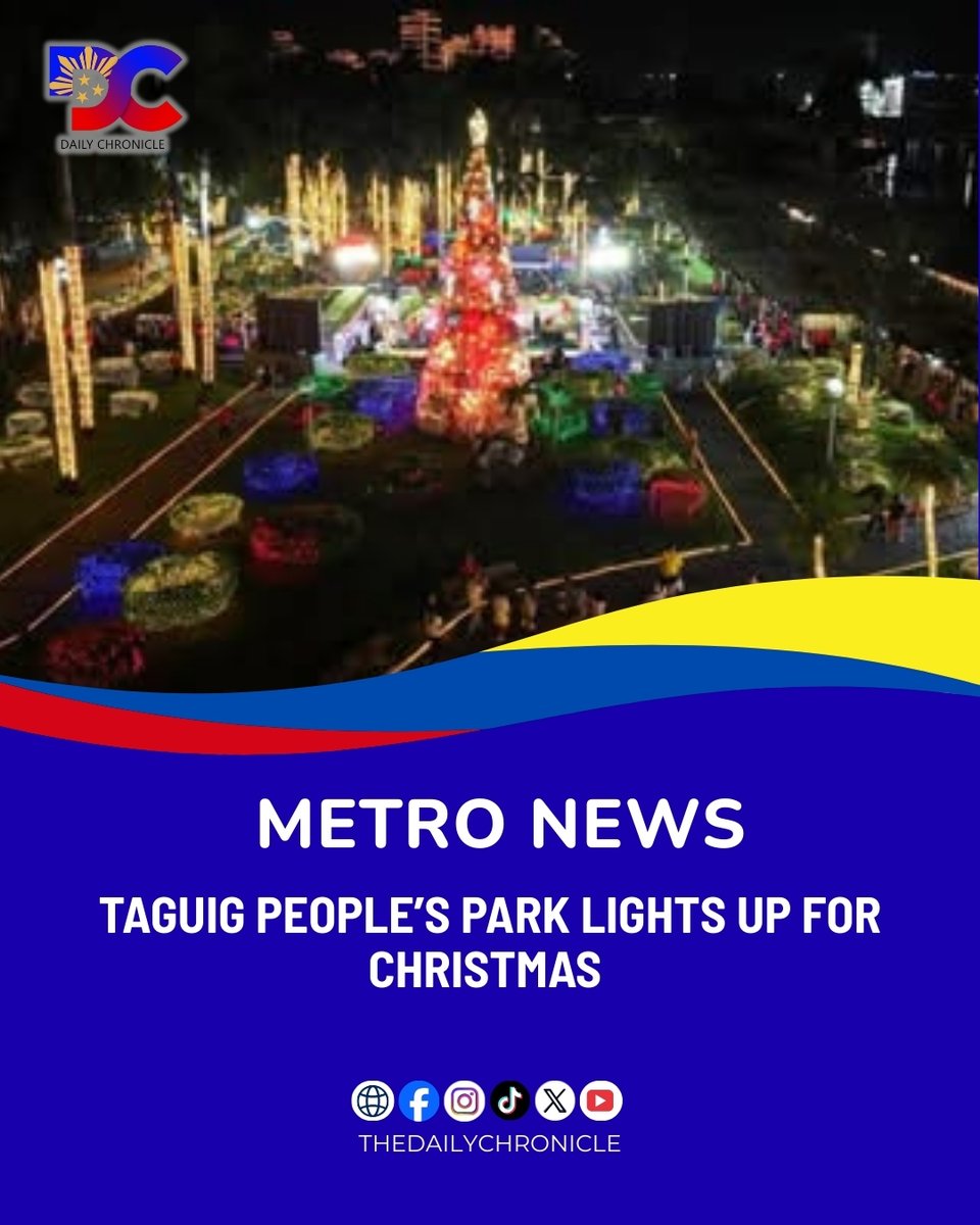 The Taguig City government has officially opened its TLC People’s Park in Barangay West Rembo, inviting residents and visitors to spend time together and enjoy leisurely strolls throughout the Christmas season.