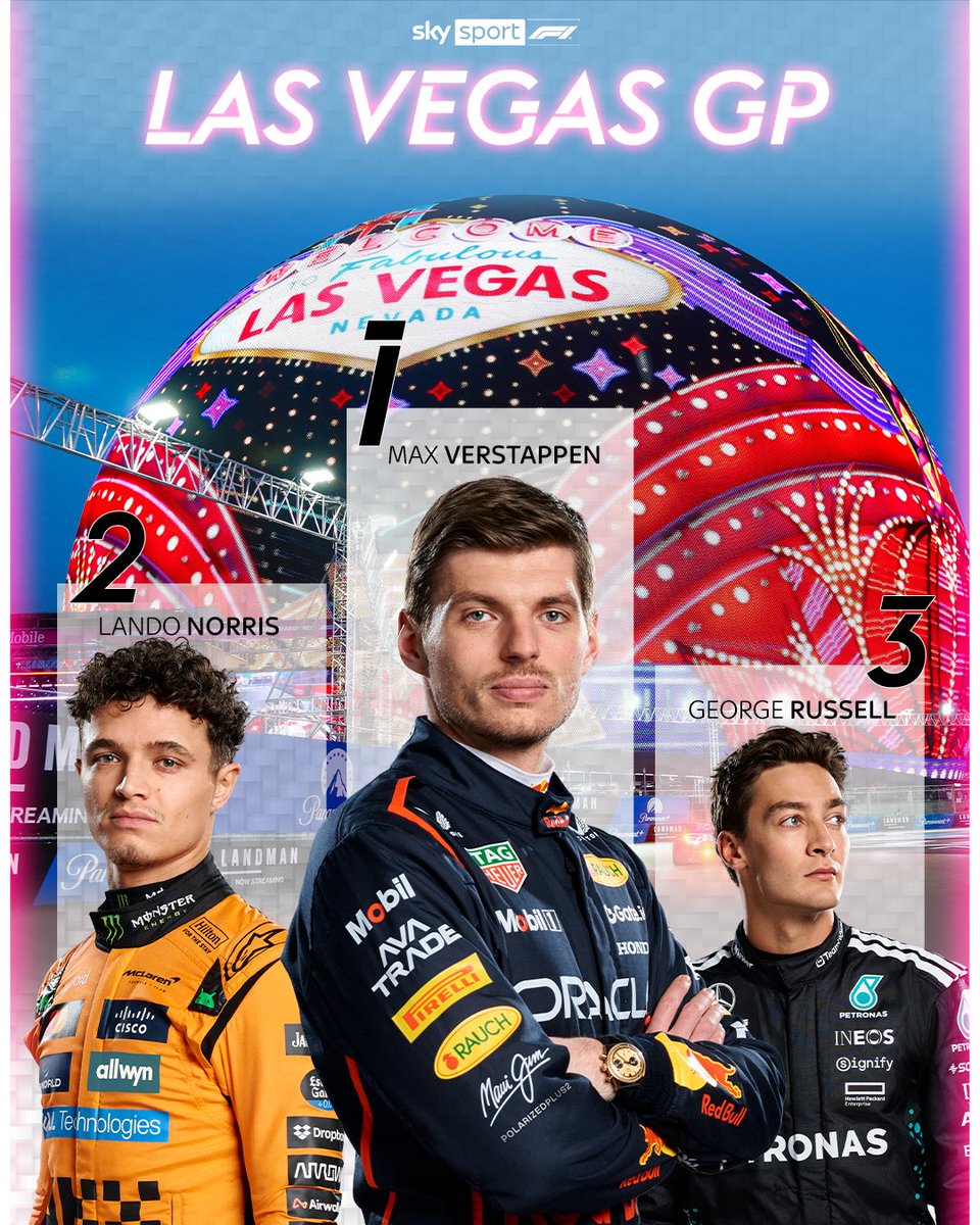Verstappen behält seine WM-Chance aber Norris hat eine Hand am Titel und kann das Ding in Katar klar machen! 🤩 

4 PIA
5 ANT
6 LEC
7 SAI
8 HAD
9 HUL
10 HAM

#SkyF1 #F1 #Formel1 #LasVegasGP