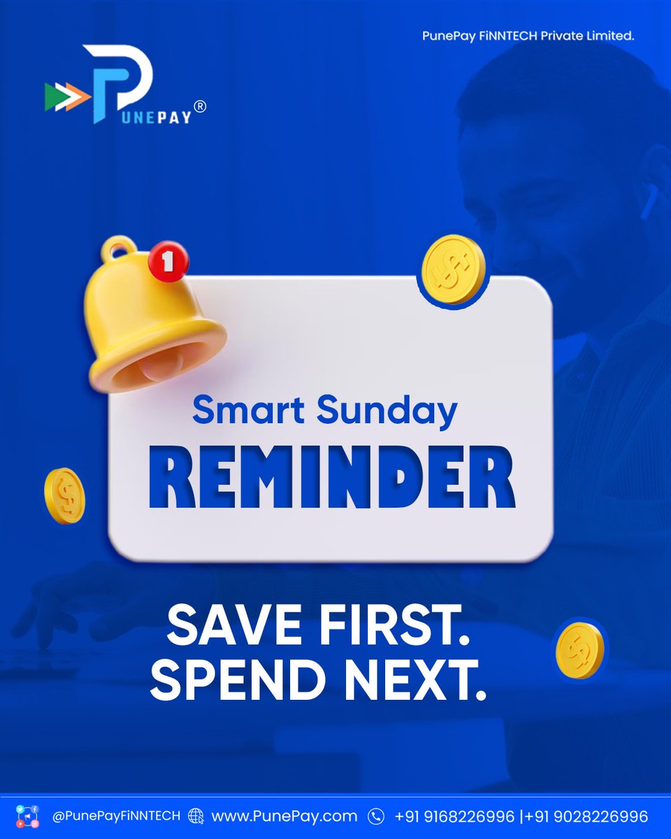 PunePayFiNNTECH's tweet image. Let PunePay help you build better money habits

𝐖𝐡𝐚𝐭𝐬𝐀𝐩𝐩 𝐍𝐮𝐦𝐛𝐞𝐫: wa.me/+919168226996

 #SundayMindset #SmartWallet