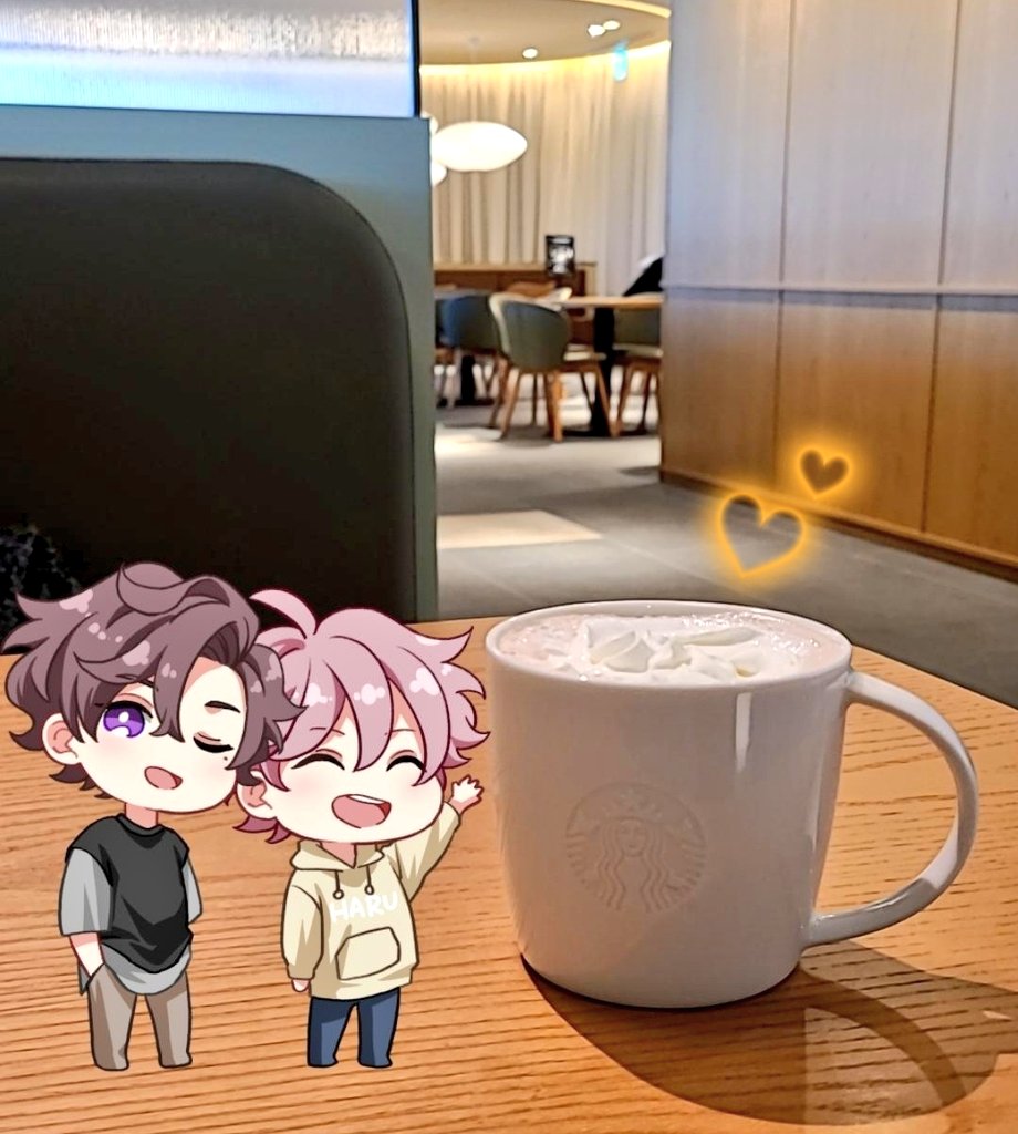 二人と一緒に
ほっこりしに来た☕💕

#チャル逃げAR