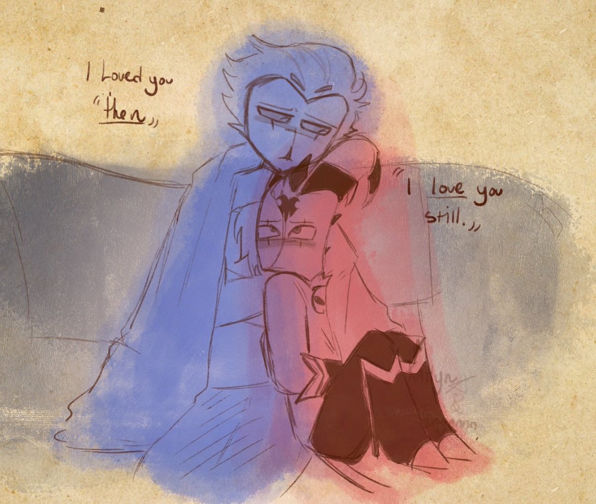 Rare aesthetic: your sister tells you your gonna see Brandon tomorrow last minute and had to tweak out a drawing #stolitz