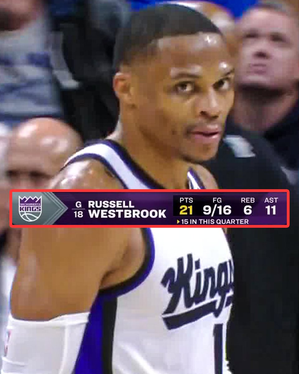 Russell Westbrook goes for 21 PTS, 11 AST and 6 REB to get the W against his former team 🔥 