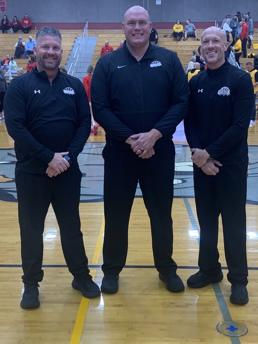 CBOA officials Chris Ackman, Nick Larson and Sam Barnes officiated the Smith-Cotton at Mexico games at the Gary Filbert Classic <a href="/MSHSAAOrg/">MSHSAA</a>
