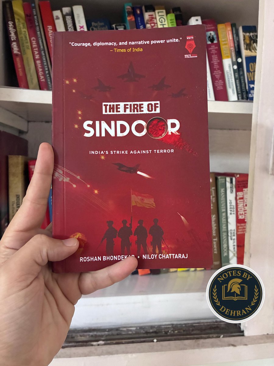 DehranNotes's tweet image. Finally got time to unpack complementary copy of “The Fire of Sindoor: India’s Strike Against Terror” by Roshan Bhondekar and Niloy Chattaraj.

Locked in for the Sunday.

#FireOfSindoor #BookGift

@roshan_b