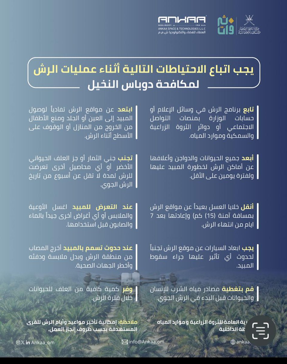 م.ع للثروة الزراعيةومواردالمياه بمحافظة الداخلية tweet media