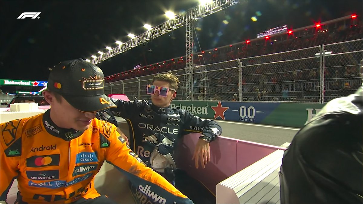 F1's tweet image. Just Vegas things! 😅🕶️ @Max33Verstappen 

#F1 #LasVegasGP