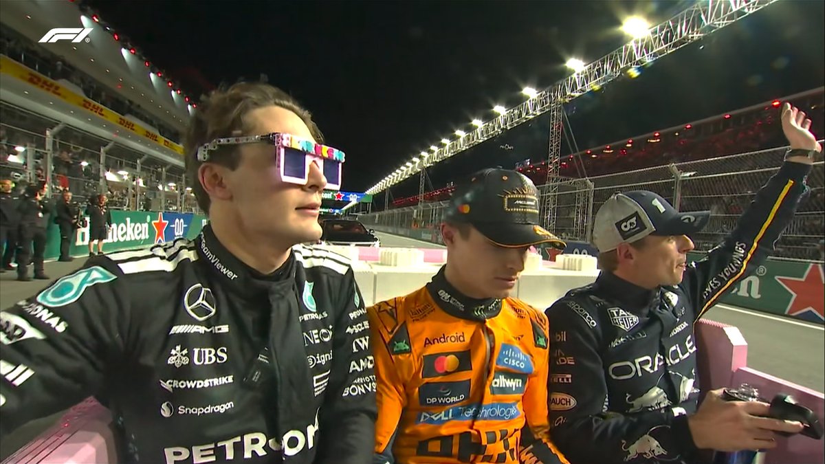 F1's tweet image. Epic scenes! 😂😎

#F1 #LasVegasGP