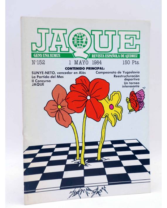JustChessSports's tweet image. Cover of the Spanish chess magazine &quot;Jaque&quot; (May, 1984)

#chess #ajedrez #scacchi #schach #echecs #xadrez