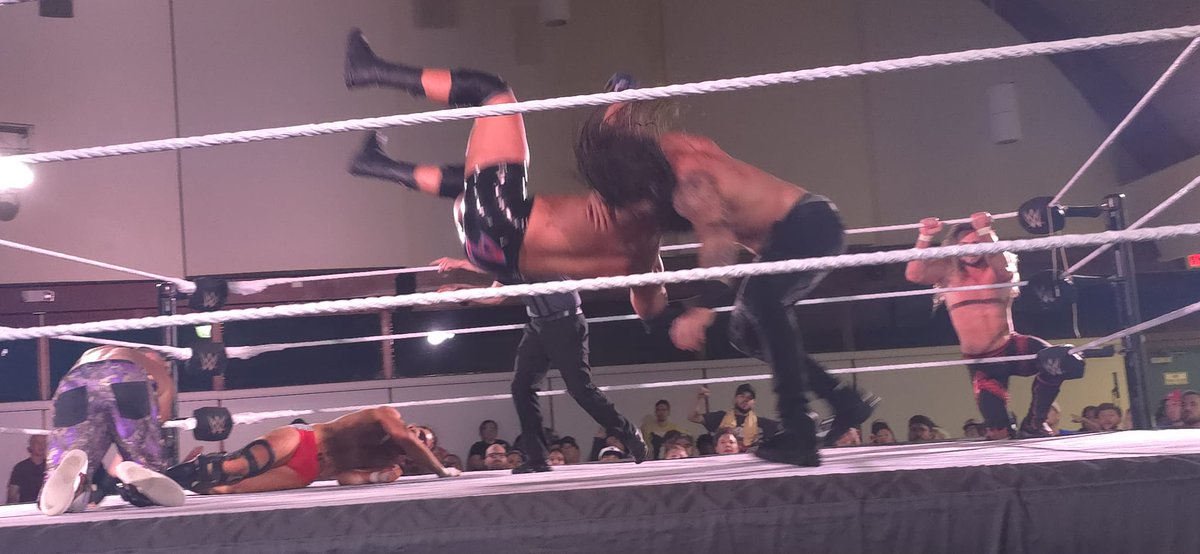 CarlosStoneking's tweet image. #NXTSANFORD #WWENXT @shiloh_wwe Ladies and gentleman #toothlessaggression    tore the roof off the civic center tonight #Hillgang #flannelassassin