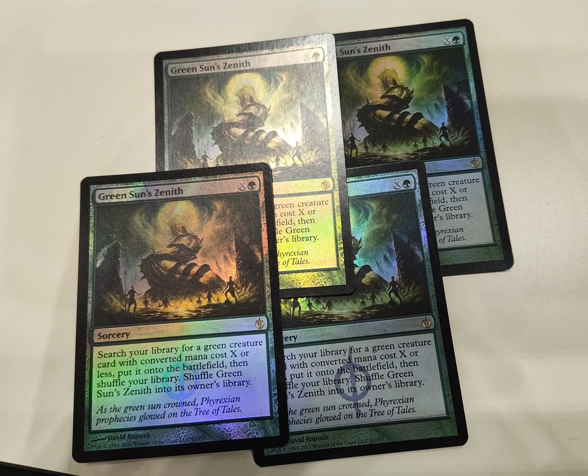 ゼニスの初版foil見かけて買おうと思ったら下から4枚出ててつい 買っ