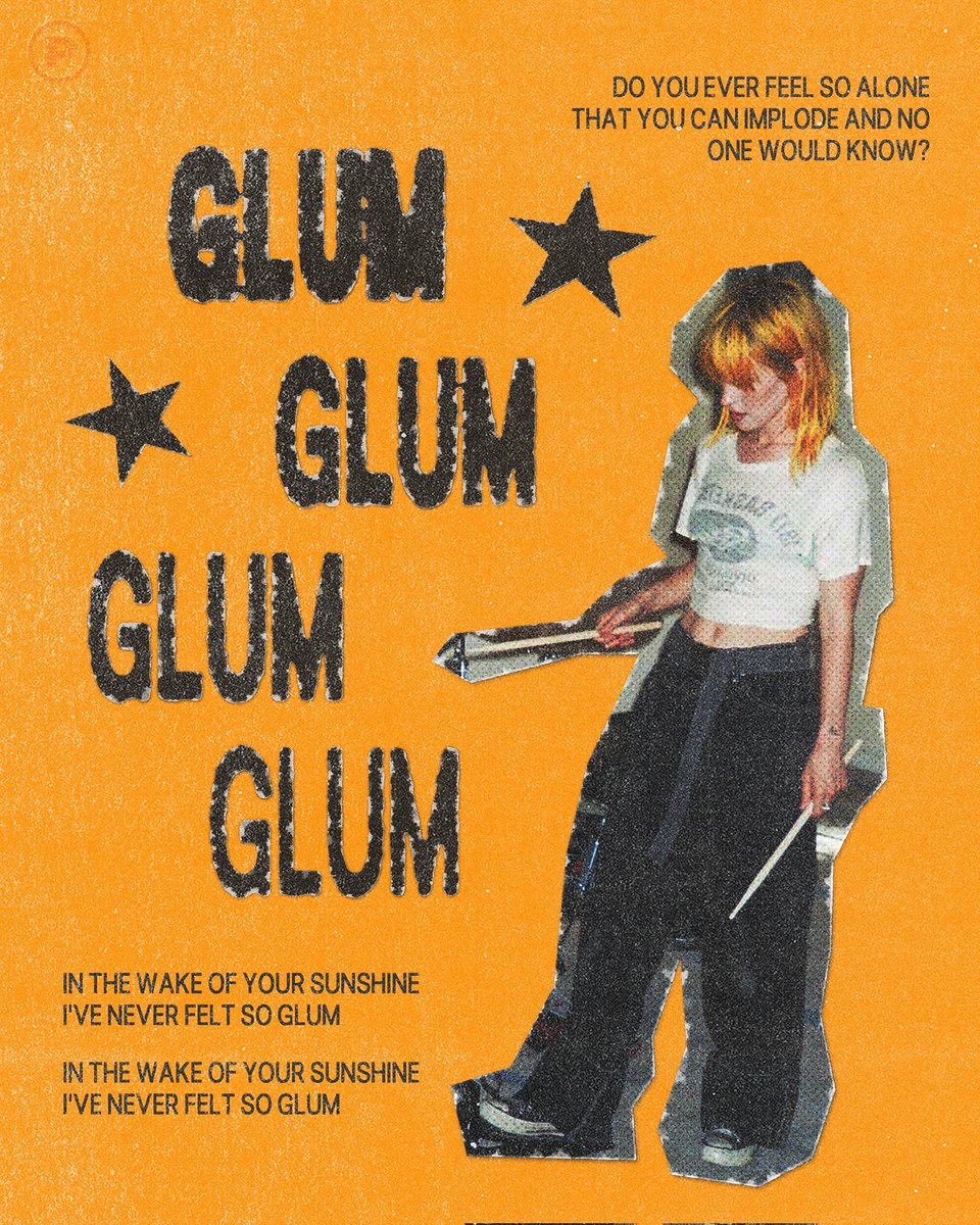 pasqualquefez's tweet photo. hayley williams poster design! 
ego death at a bachelorette party é o álbum do ano sim ✨️💛👍🏻 https://t.co/73GafrSqk8