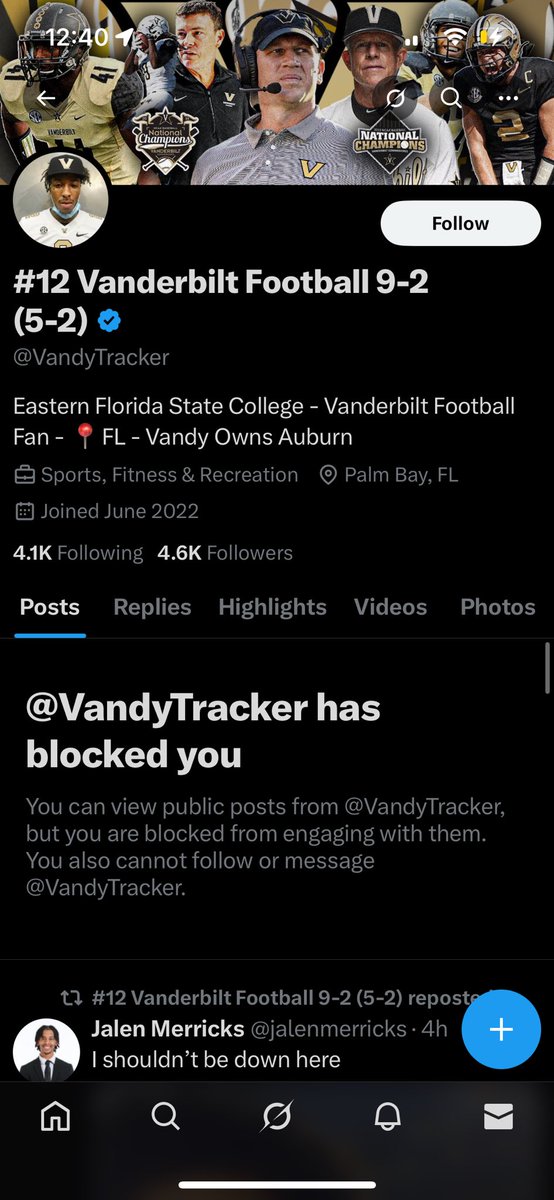 gimmesix6's tweet photo. ITS OFFICIALLY #vandyhateweek
I’m not VeRiFiEd
Paying for likes and attention on Twitter is certainly a choice..
Mommas boy…
Then blocking me because you SAWFT
Especially since YOU started it.
In the words of JJ 🐶 
“I fucking hate Vanderbilt”
Someone tag this clown 🤡 https://t.co/PgppIySJkX