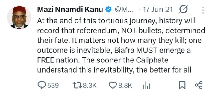 #FreeMaziNnamdiKanuNow 
#BiafraReferendumNow