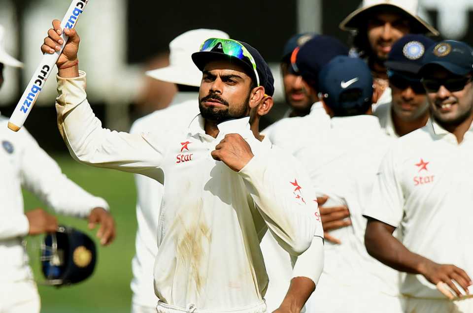 Kohliisensual05's tweet photo. Captaincy was so goated that he never let the Indian team finish a session wicketless in a home Test. https://t.co/PFz7eSKySB