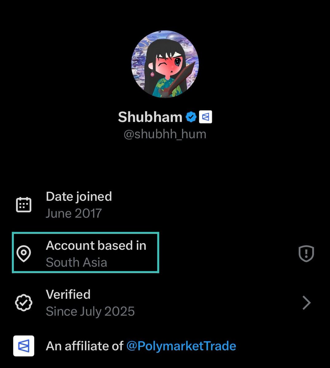 shubhh_hum's tweet photo. X just doxxed everyone’s location

If you’re not cool with that, here’s how to fix it:

→ Go to Settings
→ Privacy and safety
→ About your account
→ Pick a general region or continent instead of your exact country
                                                          
Personally, I’ve always been fine with people knowing my country, but if you value privacy, this is a good option.