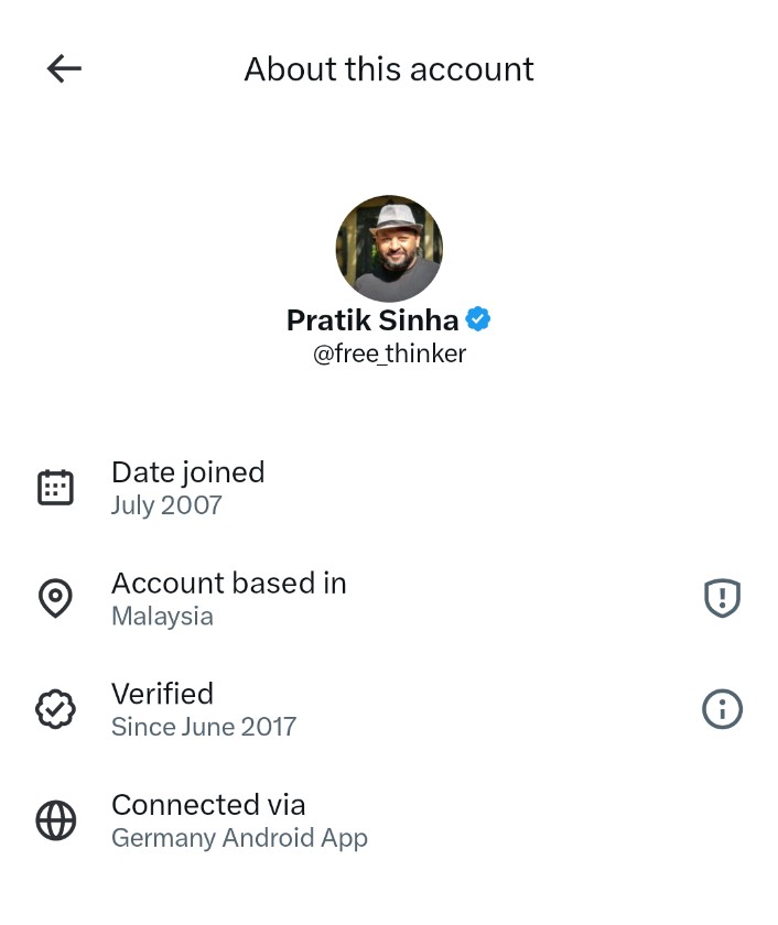 Starboy2079's tweet image. Now they are saying since Alt News uses third party tools to generate automated content which server is based in USA 

Then please explain this also
Why is the Alt News owner account based in Malaysia and using the German app store?