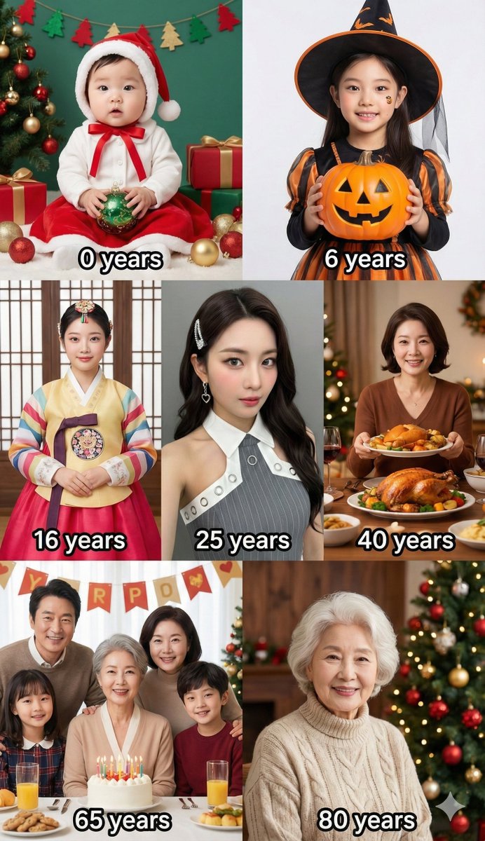 各年龄段的样子