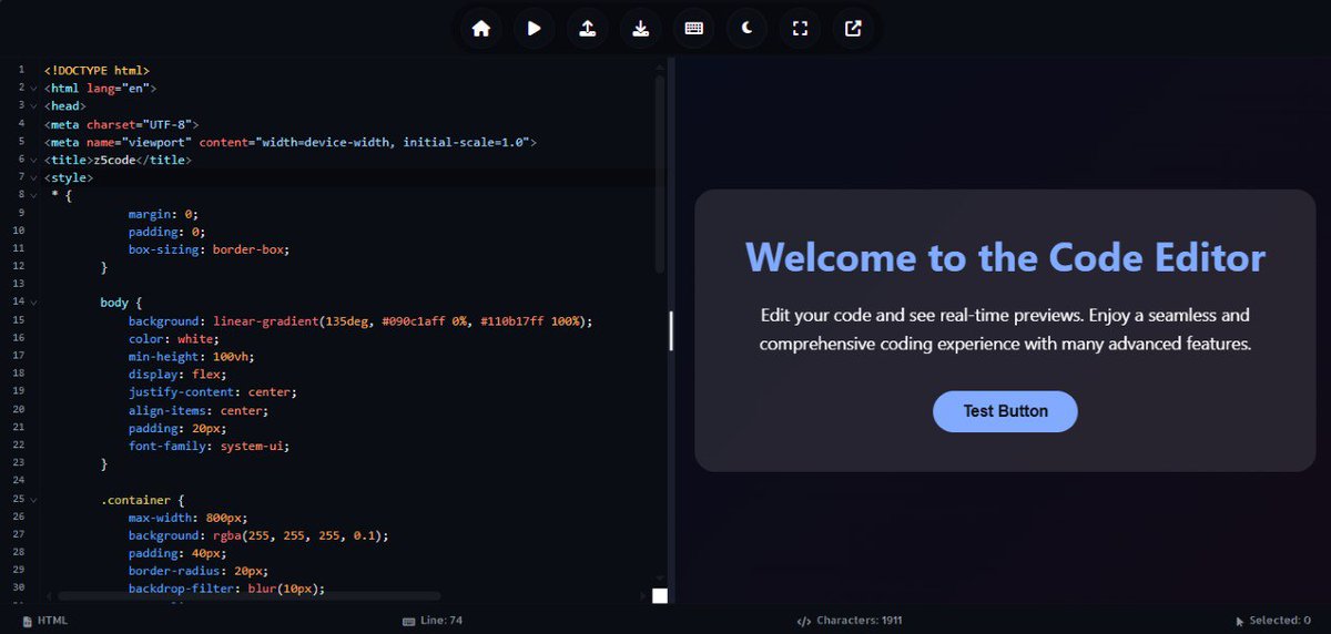 z5code's tweet image. تمت إضافة محرر اكواد متقدم في الموقع بميزات عديدة وفريدة لتسهيل تحرير وكتابة الأكواد .

رابط محرر الأكواد :  z5code.blogspot.com/2025/11/code-e…

بعض ميزات المحرر : 
1- اختصارات لوحة المفاتيح 
2- الإكمال التلقائي 
3- الاقتراحات اثناء الكتابة ...

#z5code | #codeeditor | #Frontend