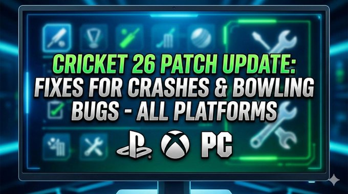 YamarajGod38's tweet image. ⚠️ CRICKET 26 PATCH ALERT 🚨

 🔴ETA: Monday
Crashing issues resolved  
Collision Bug  patched  
Cross Play Resolved

🗣️Prepare for a smoother experience on the pitch!  Follow ♾️

#PatchUpdate #Fixes #Ashes #bugs #Cricket26