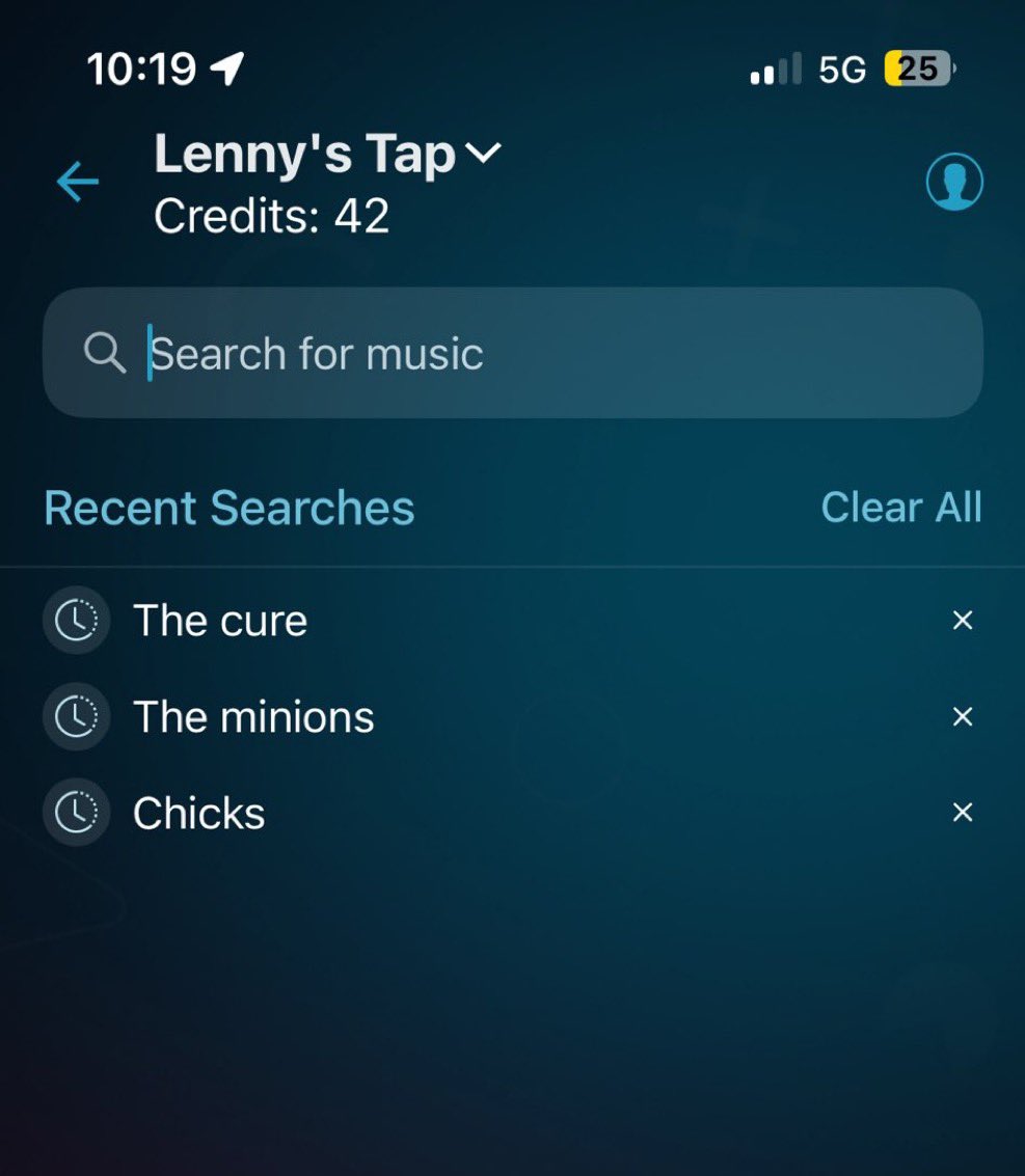 Telltale sign I’ve been fuckin with the TouchTunes