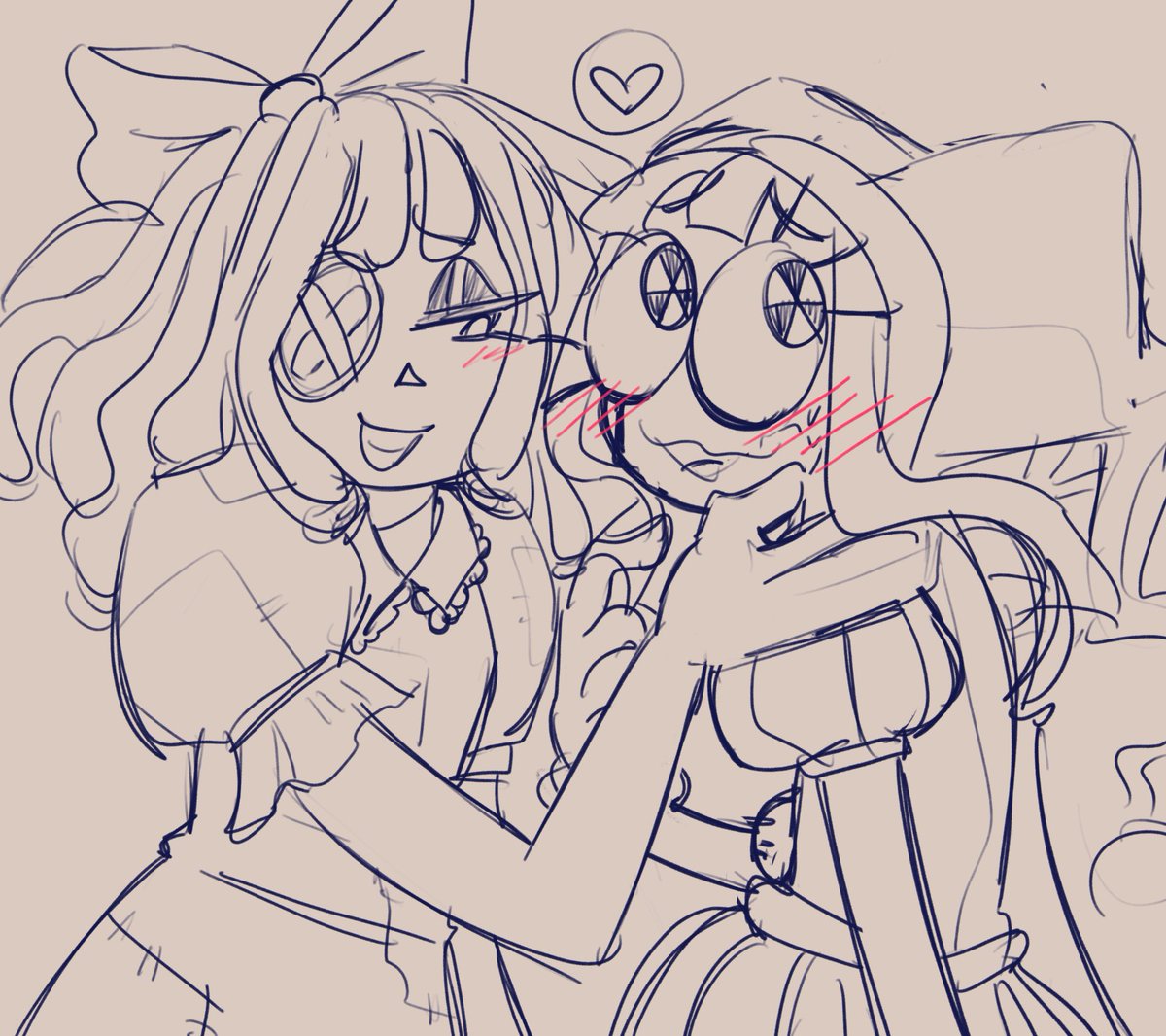 omg guys ragapom on my screen #ragapom #jesterdoll #tadc