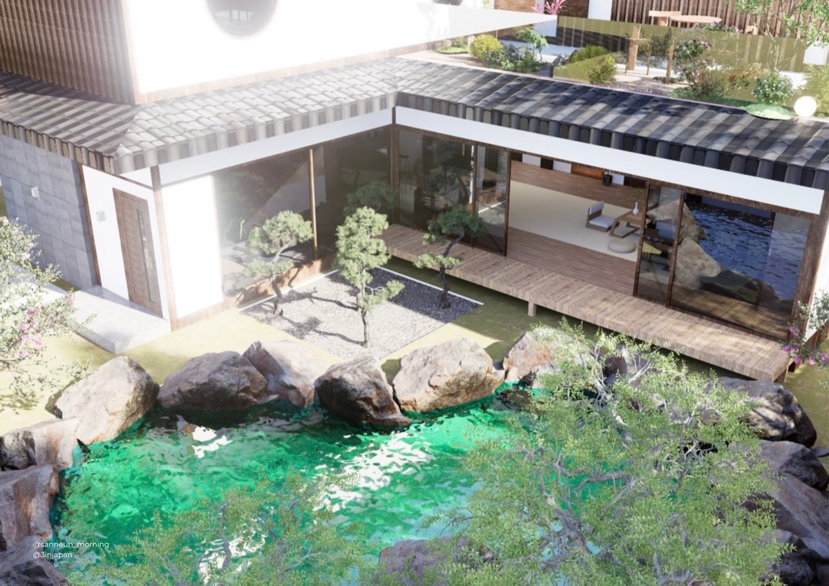 sanneun_morning's tweet image. มากกว่าบ้านปกติเล็กน้อย เพื่อให้รู้สึกว่า ต่อให้อยู่บ้านเดียวกัน แต่ก็ยังได้มีมุมเงียบๆคนเดียว แต่ในความต่างคนต่างอยู่นั้น Schematic บ้านที่เป็นตัว L เราให้ผนัง Inner เป็นกระจก เพื่อให้ไม่ว่าจะอยู่ส่วนไหนของมุมบ้าน ก็ยังเงยหน้ามาเห็นกำลังใจจากกันเสมอ—

(ต่อ)