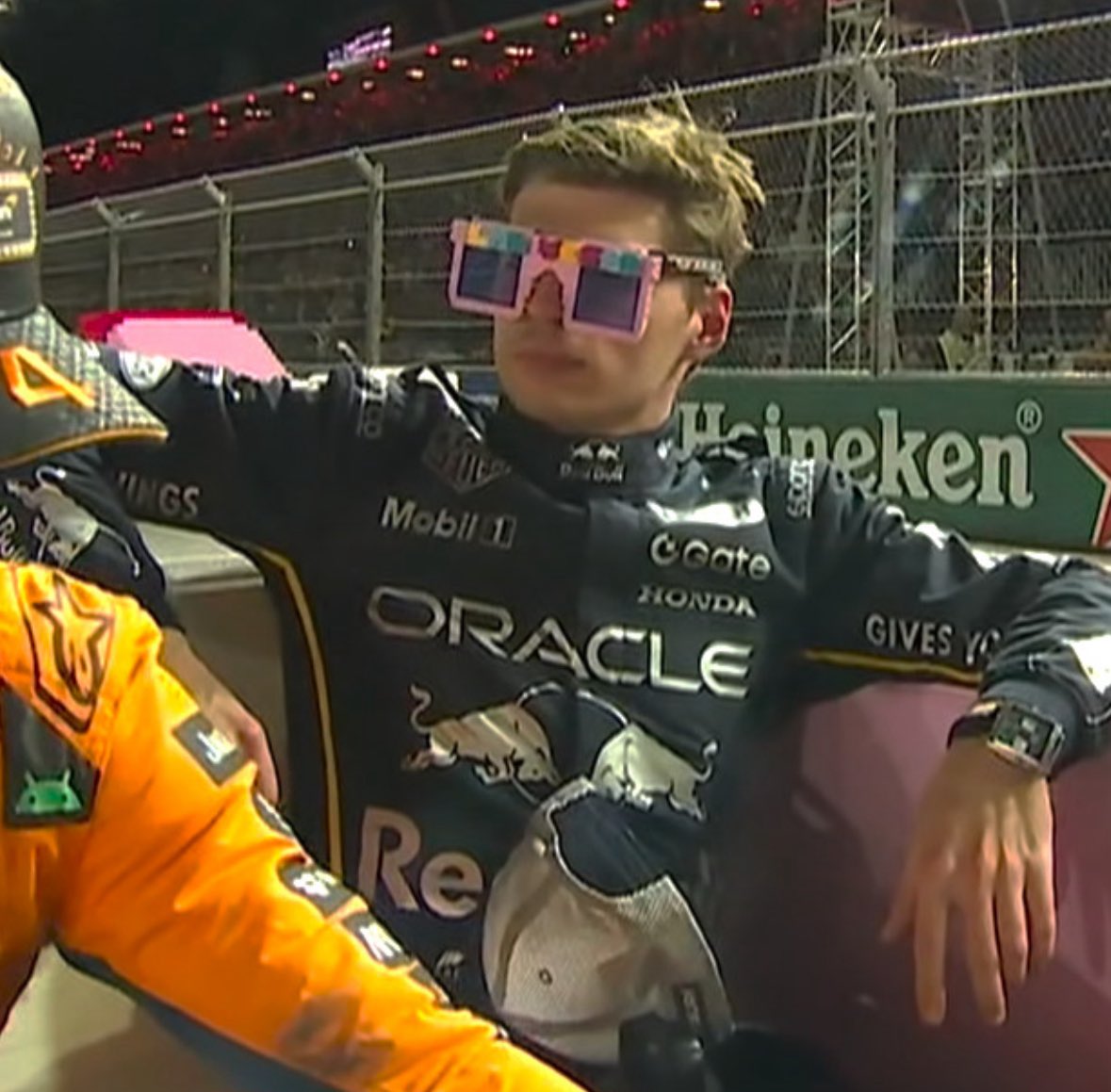 wtf1official's tweet image. 2 pictures that give off the same energy...