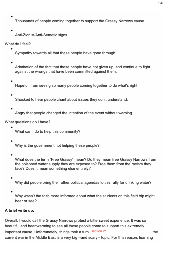 Somehow this didn't quite make it into Patrick Case's report.

"What do I see?   ... Anti-Zionist/Anti-Semitic signs."