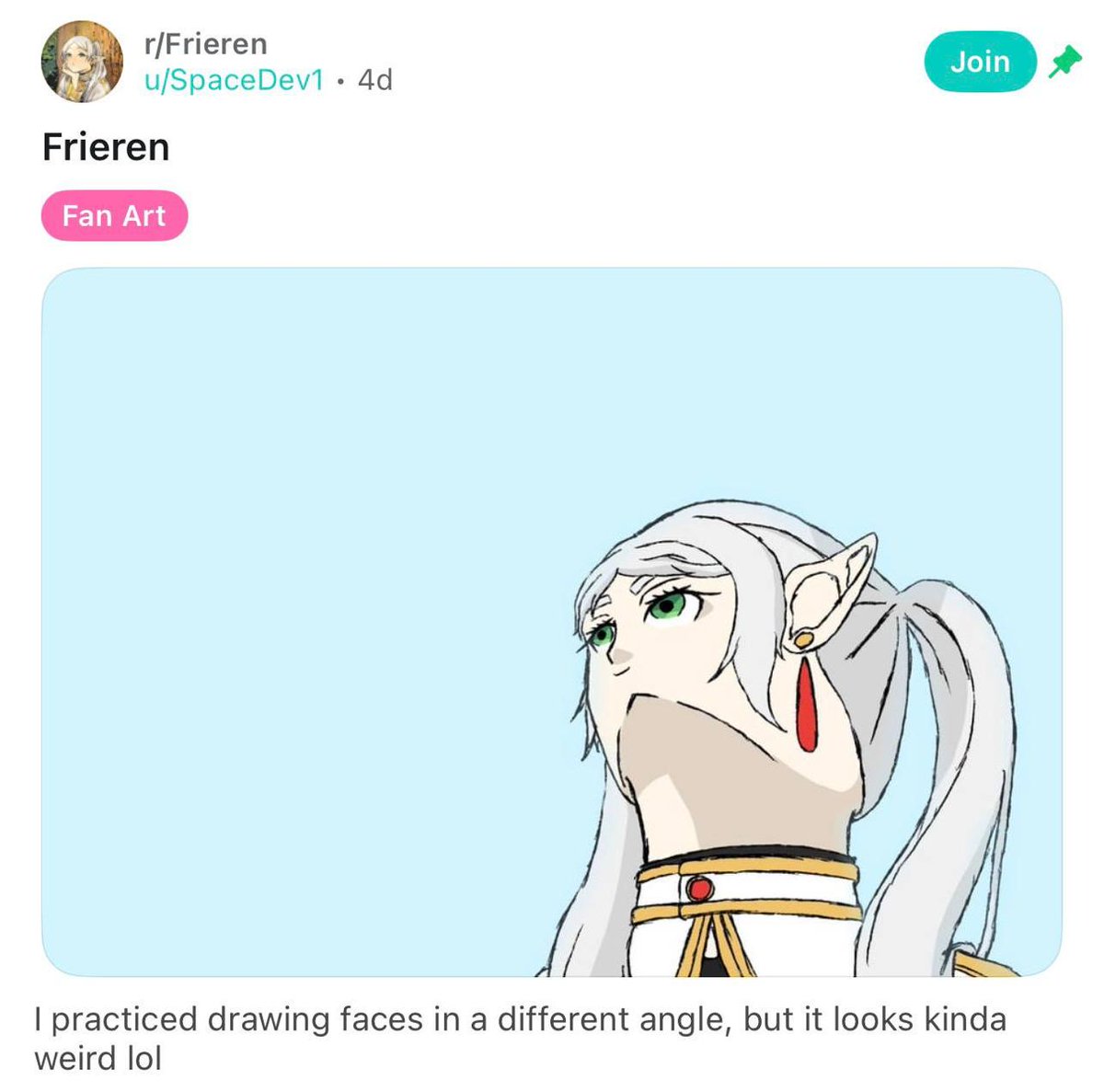 aniwispcom's tweet photo. 🎨👀A #meme featuring #Frieren looking up has taken the #internet by storm! It all started with a #Reddit post: the author was trying to draw her at a difficult angle

- - - 

#Anime #ArtChallenge #FanArt #Perspective #DrawingTips #UpwardAngle #Friangle #Manga https://t.co/qfK1Ld2qbW