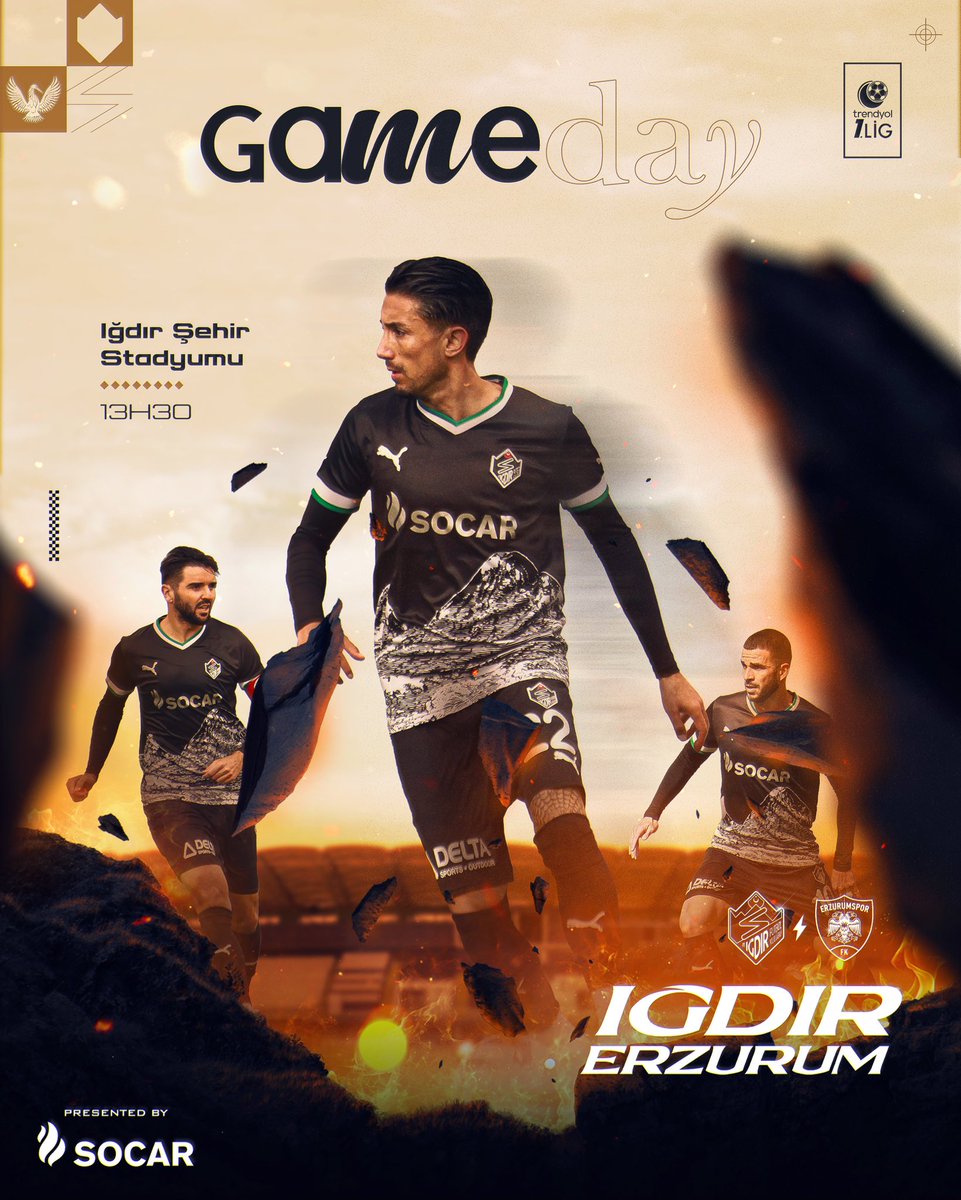 #BugünGünlerdenIĞDIR 💚🤍

🏆 Trendyol 1. Lig
🗓️ 14. Hafta
⚽ Erzurumspor FK
📆 23 Kasım Pazar
⏰ 13.30
🏟️ Iğdır Şehir Stadyumu
📲 #IFKvERZ #BirŞehrinHikayesi