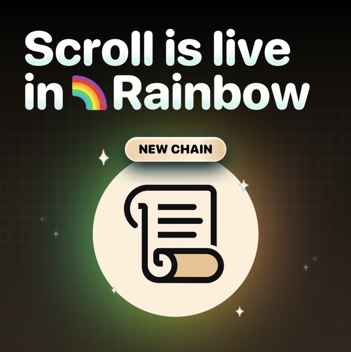 bennieweb3's tweet image. Happy Sunday everyone.
Hope we’re all heading to church this morning ? but before that, here’s a quick look at the latest updates.

Today’s newly supported network for @rainbowdotme is Scroll, a zk-powered Layer 2 built for speed, security, and strong Ethereum alignment.

We’re…