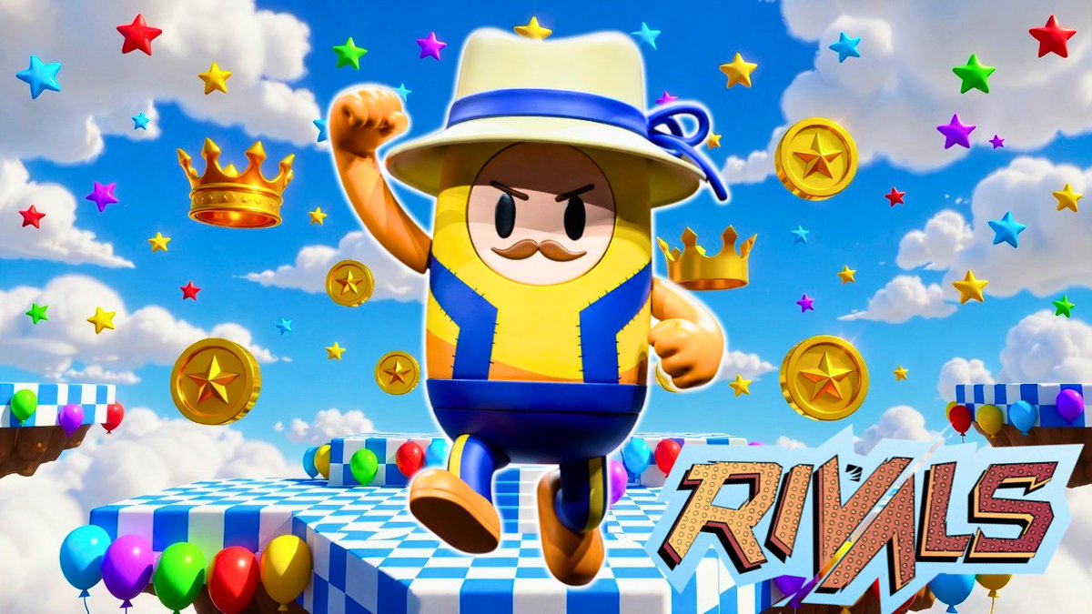 Today I will be competing in Week 1 of #acglrivals! I have never played Fall Guys, so I'll be starting the stream early to practice! Wish me luck!