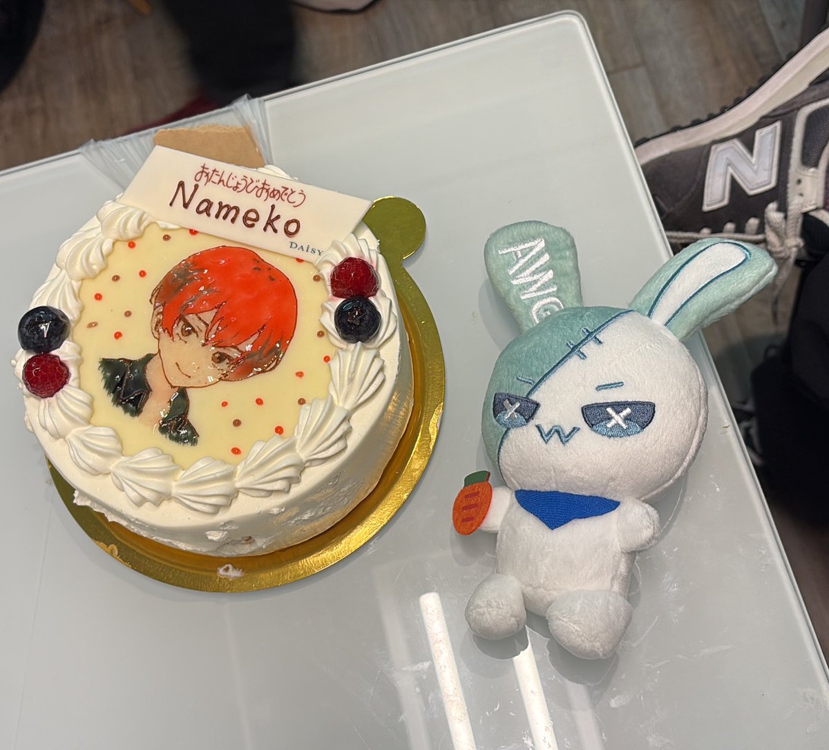 Awgの皆さん誕生日ケーキとあるらびありがとうございます😭😭プレイオフ行けるように全力で頑張ります(ง •̀_•́)ง